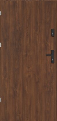 Drzwi zewnętrzne w kolorze orzecha
