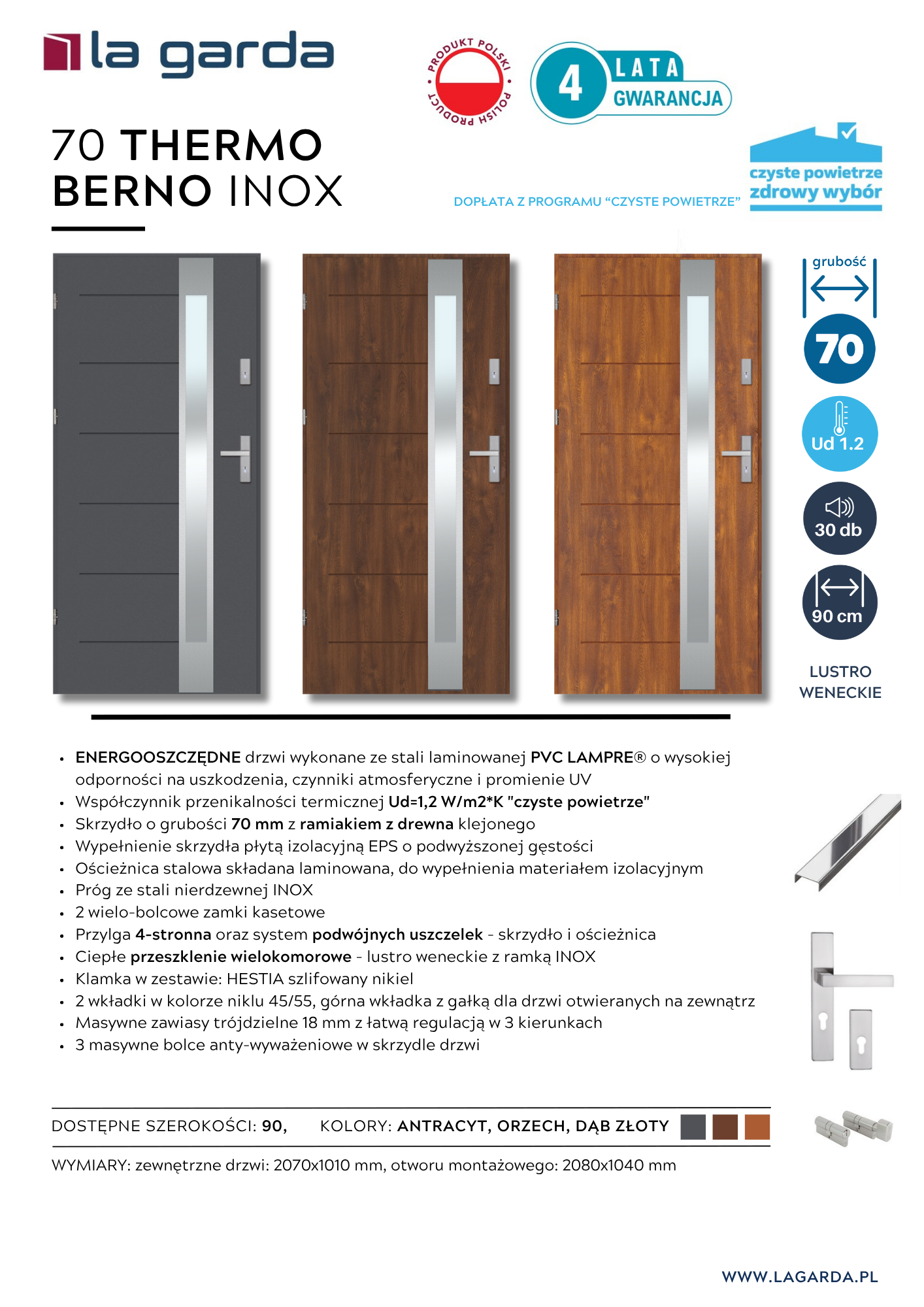 Fiszka 70 THERMO BERNO INOX