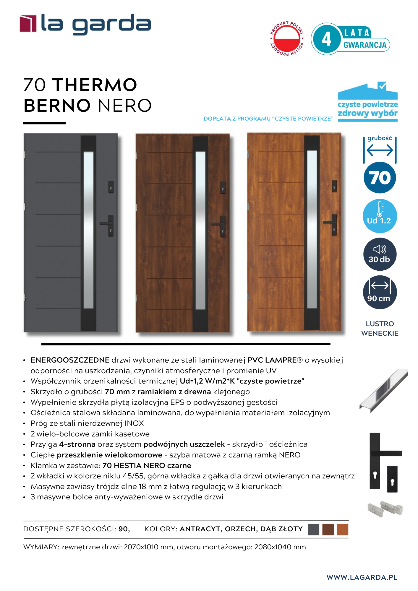 Fiszka 70 THERMO BERNO NERO