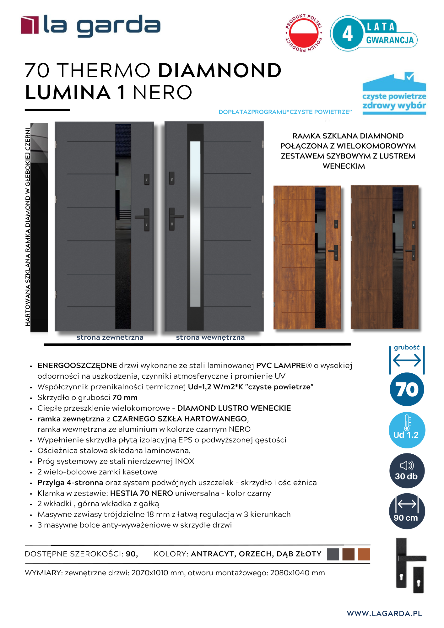 Fiszka 70 THERMO DIAMOND LUMINA 1 NERO