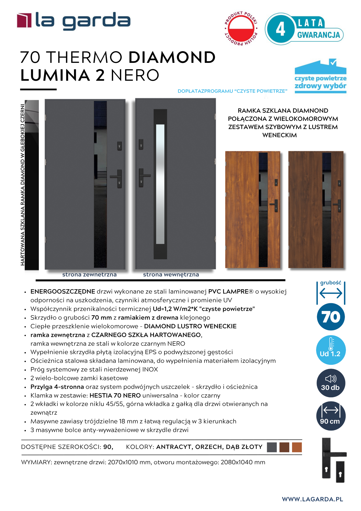Fiszka 70 THERMO DIAMOND LUMINA 2 NERO