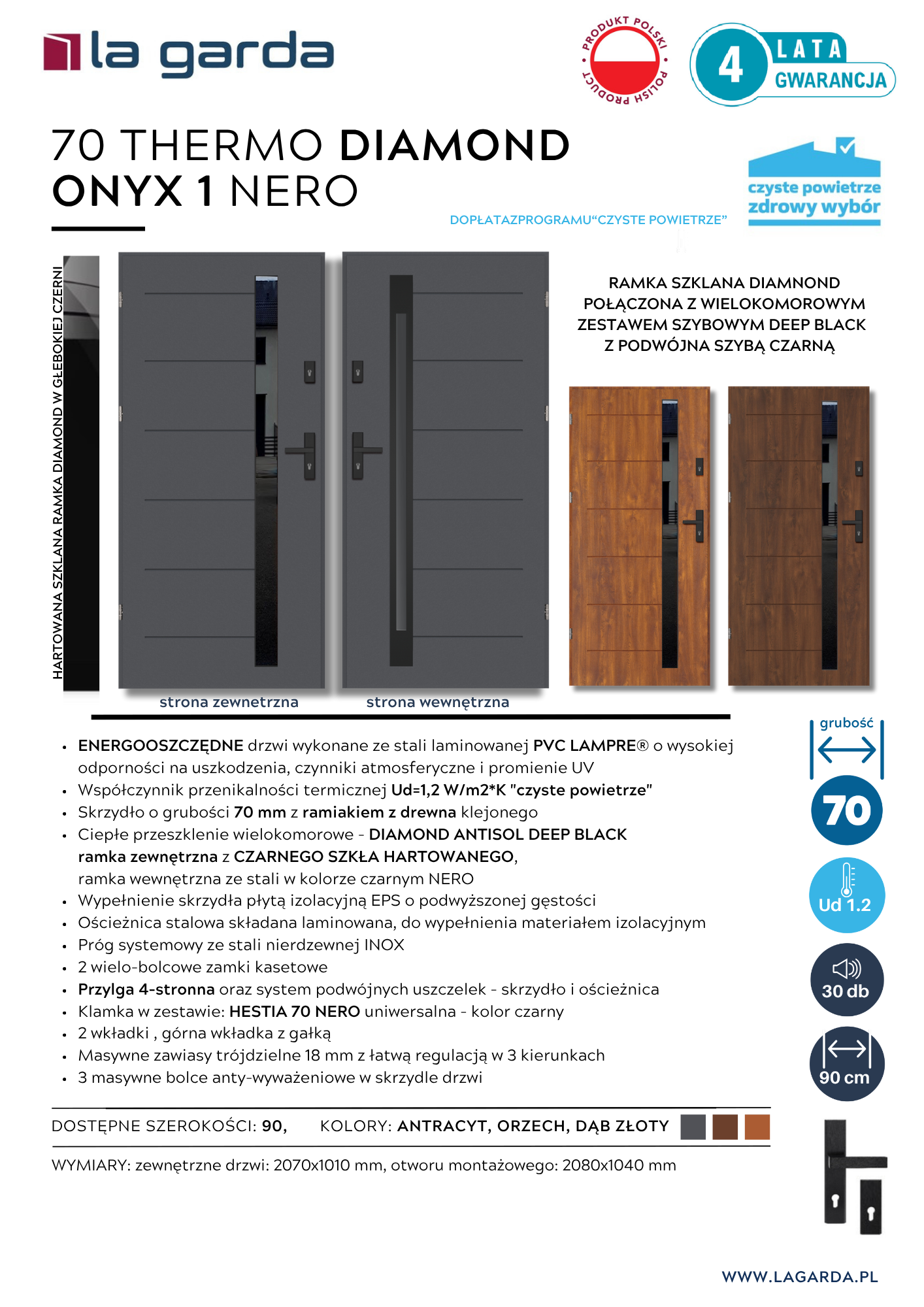 Fiszka 70 THERMO DIAMOND ONYX 1 NERO