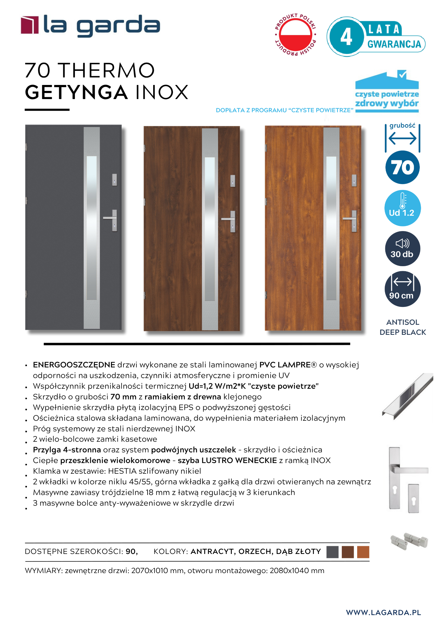 Fiszka 70 THERMO GETYNGA INOX