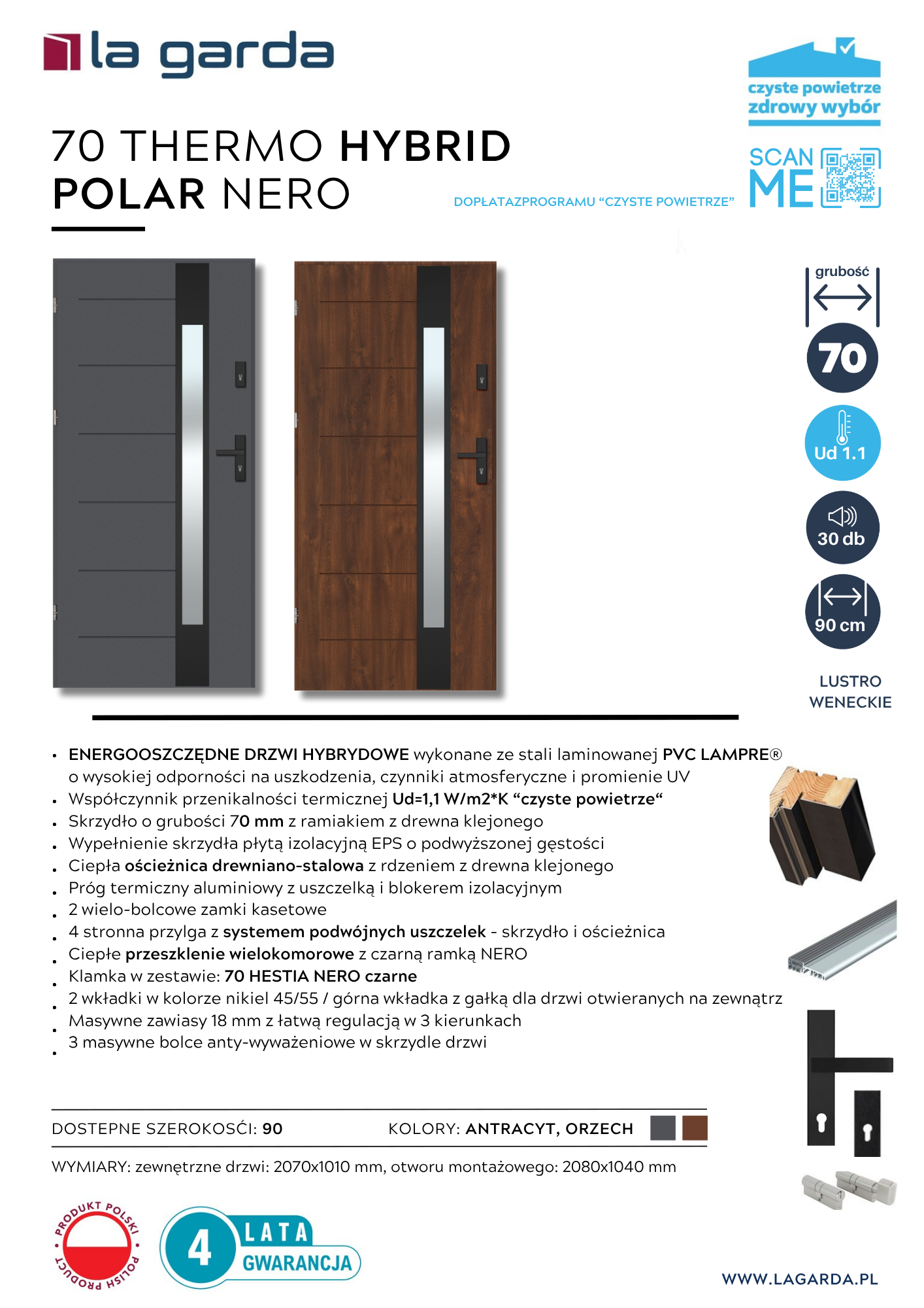 Fiszka 70 THERMO HYBRID POLAR NERO