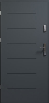 Drzwi zewnętrzne w kolorze antracytu