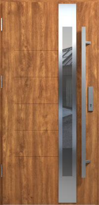 90 THERMO PASIVE BERGEN INOX L.WE antaba 150 cm Dąb Złoty