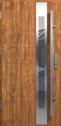 90 THERMO PASIVE BERGEN INOX L.WE antaba 170 cm Dąb Złoty