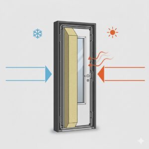 Co oznaczają współczynniki przenikania ciepła w drzwiach?