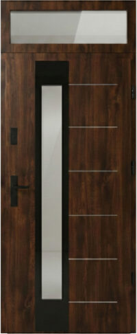 drzwi 72 THERMO BREMA NERO Orzech z górnym doświetlem