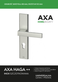 KLAMKA AXA HAGA++ INOX