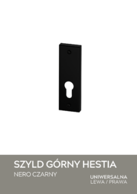 SZYLD GÓRNY HESTIA NERO czarny