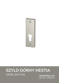 SZYLD GÓRNY HESTIA - nikiel satyna