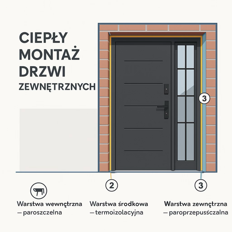 Ciepły montaż drzwi zewnętrznych – maksymalna szczelność i oszczędność energii