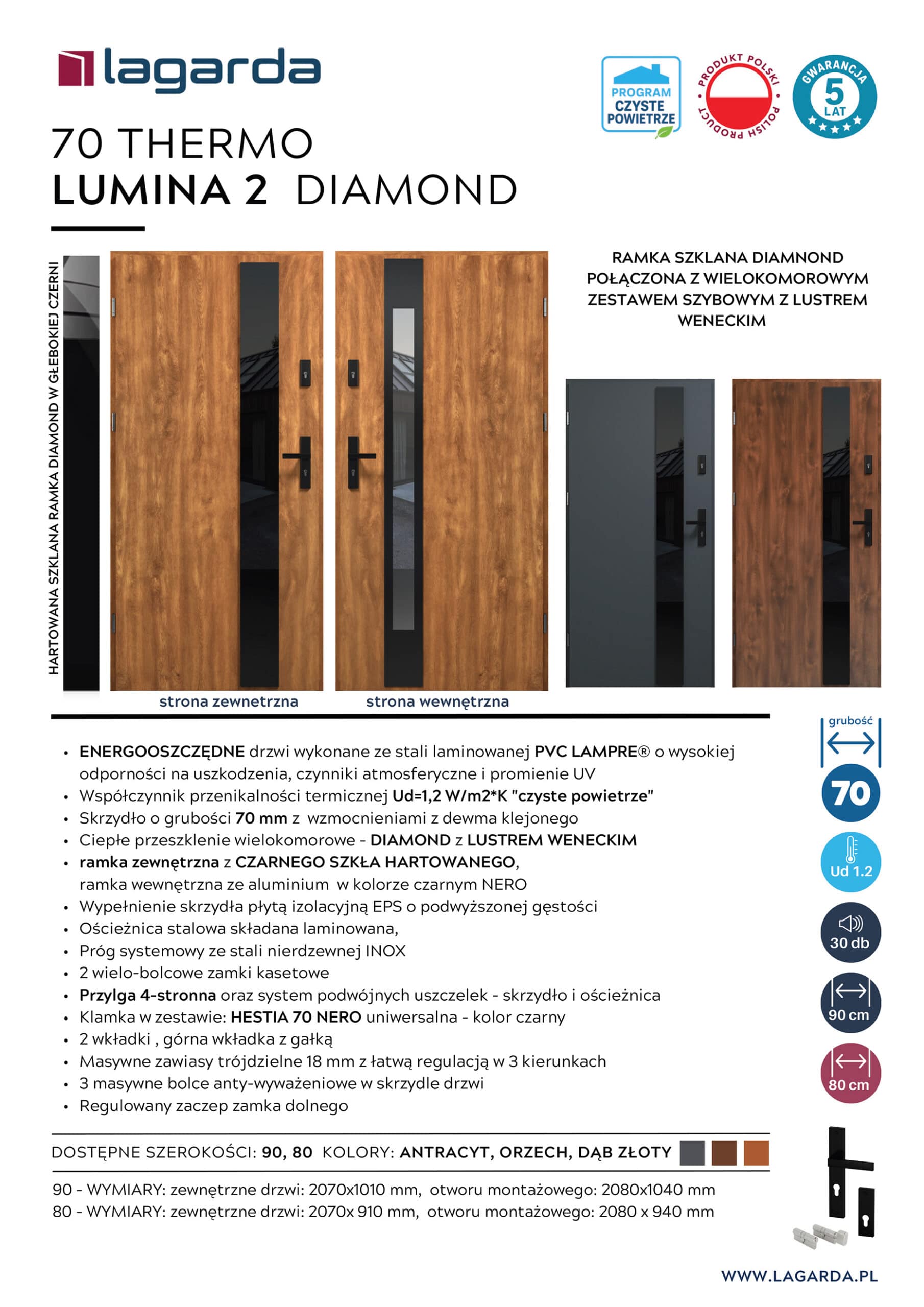 specyfikacja techniczna 70 THERMO DIAMOND LUMINA 2