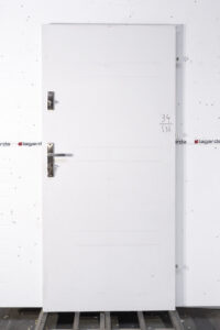 Drzwi Zewnętrzne 90 Biały struktura drewna 34/S55