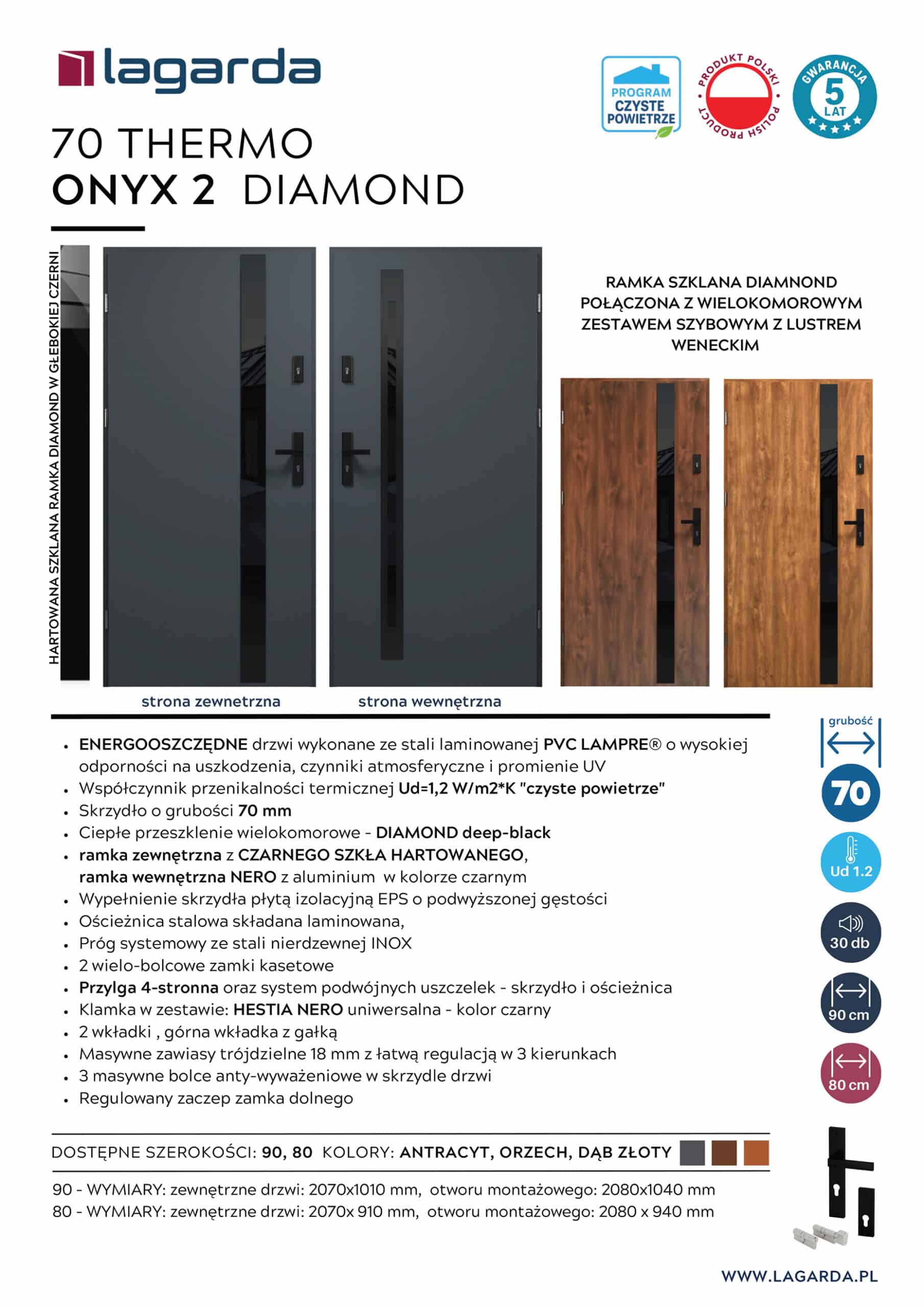 specyfikacja 70 THERMO DIAMOND ONYX 2